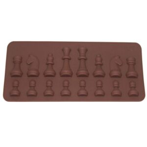 Silikonowa forma do pieczenia - figurki szachowe szachy