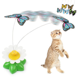 Automatyczna elektryczna zabawka dla kota motyl i ptak